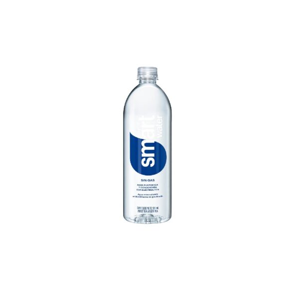 Agua mineral smartwater sin gas 591ml x 6 unidades