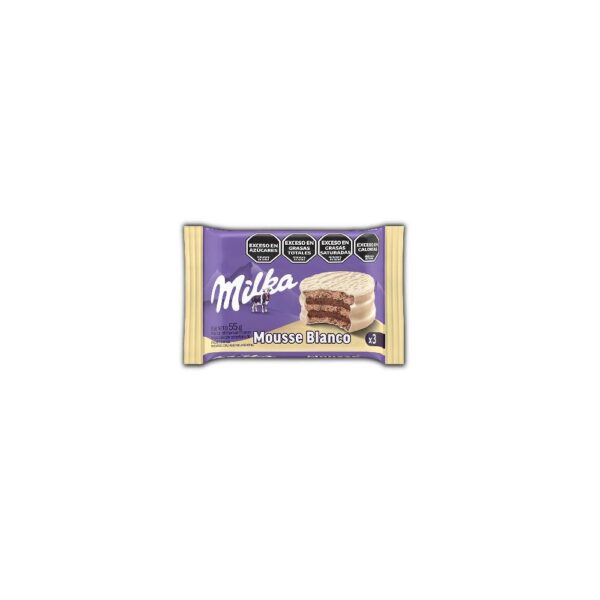 Alfajor Milka Tiple Mousse Blanco 55gr