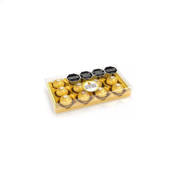 BOMBONES FERRERO ROCHER CAJA ACRILICA X 12 UNI 150GR