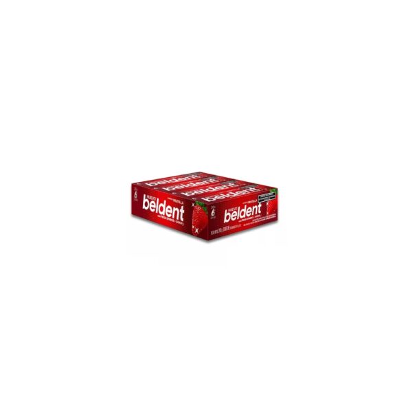 Chicle Beldent Frutilla X6 CAJA 20 Unidades