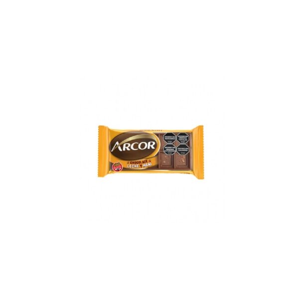 Chocolate Arcor Leche con Mani 25gr CAJA 30 Unidades