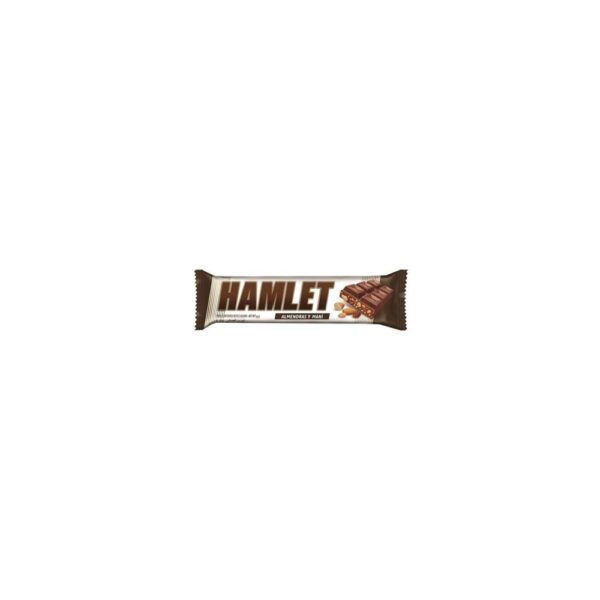 Chocolate Hamlet Almendras y Mani 45gr Caja 21 Unidades