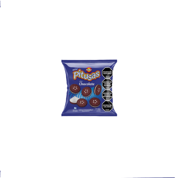 Galletitas Pitusas SAbor Chocolate 160gr CAJA 30 Unidades